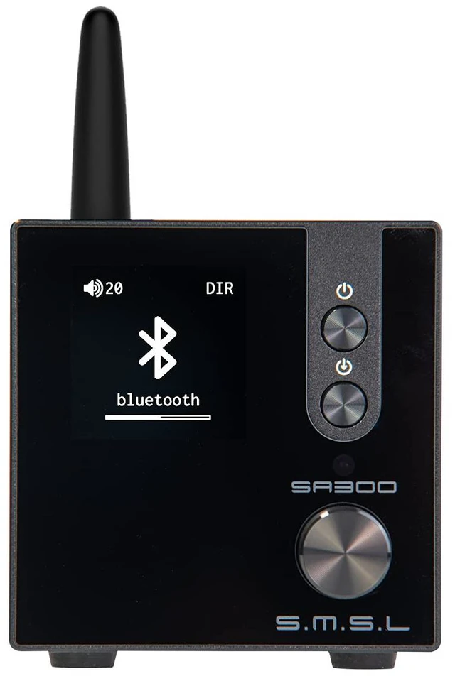 Main image of SA300 HiFi Digital Amplifier, Infineon's MA12070 Chip Class D Power Amp, RCA USB Bluetooth 5.0 APTX Input, Multiple EQ Modes with Remote Control (Black)