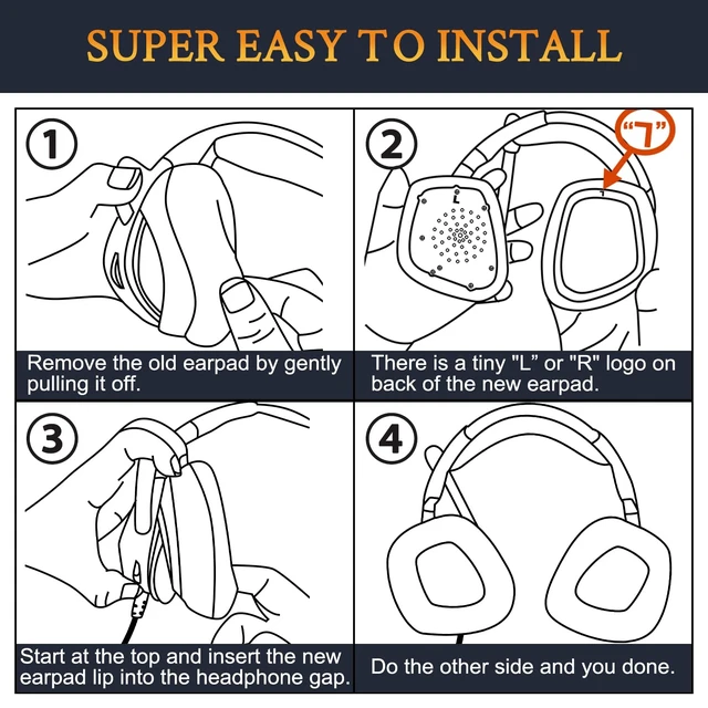 Alt view image 7 of 7 - Cooling Earpads for Turtle Beach Stealth 600 Gen2/Gen3 - Black for Stealth (500, 600 Gen2/Gen3) Headphones
