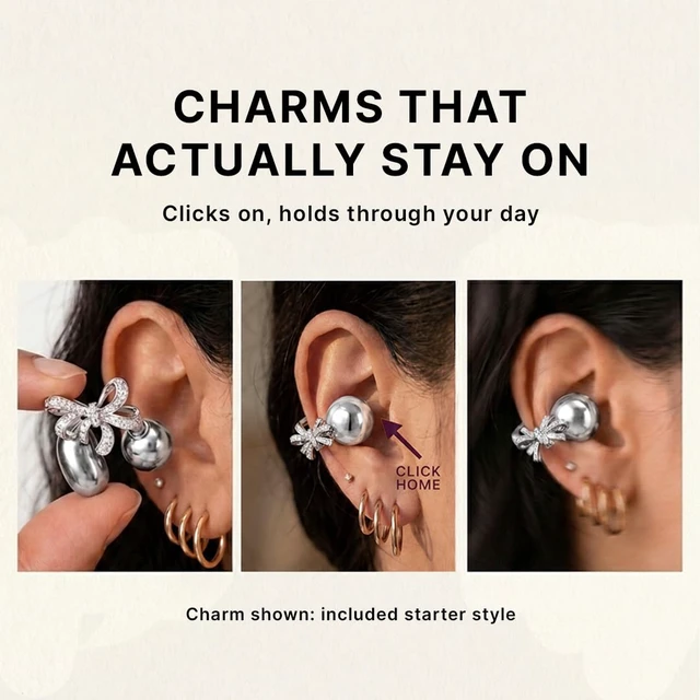 Alt view image 2 of 7 - Adorn Clip On Ear buds for Small Ears, Earring Earbuds for Women