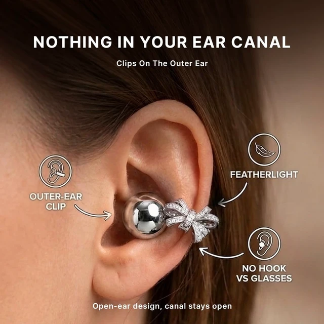 Alt view image 3 of 7 - Adorn Clip On Ear buds for Small Ears, Earring Earbuds for Women