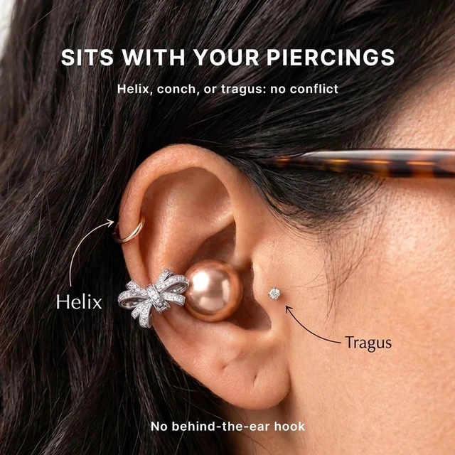 Alt view image 4 of 7 - Adorn Clip On Ear buds for Small Ears, Earring Earbuds for Women