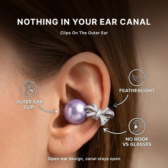 Alt view image 3 of 7 - Adorn Clip On Ear Buds for Small Ears, Earring Earbuds for Women
