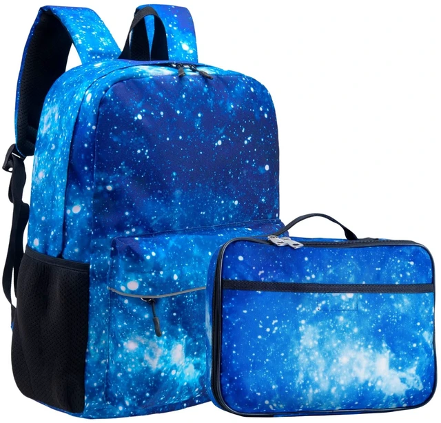 Main image of Kids' Backpack with Lunch Box Set for Boys and Girls, School Bag with Laptop Compartment and Insulated Lunch Bag