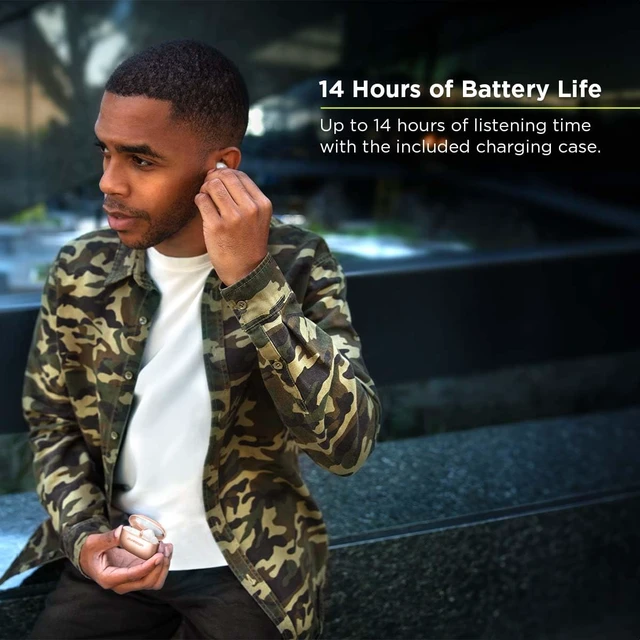 Alt view image 3 of 6 - PureBoom Orbs Pro, Noise Cancelling Wireless Earbuds, Bluetooth Fast Charging, ANC Hi-Res Sound, Deep Clear Bass, Hands Free Calling, In-Ear Earphones, Stereo Earbuds for iPhone & Android