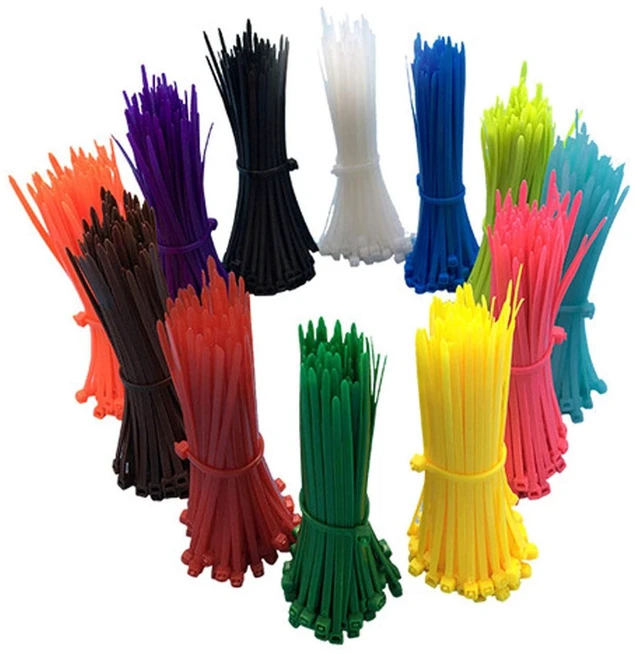 Main image of 1200 Pieces Zip Ties, 4 Inch Multi-Purpose Assorted Colored Self-Locking Nylon Cable Zip Ties in 12 Different Colour for Home Office Garden Garage and Workshop,Chicken Leg Bands