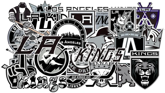 Main image of 25 PCS Los Angeles American Kings Hockey Stickers for Water Bottle, Laptop, Bicycle, Computer, Motorcycle, Travel Case, Car Decal Decoration Stickers