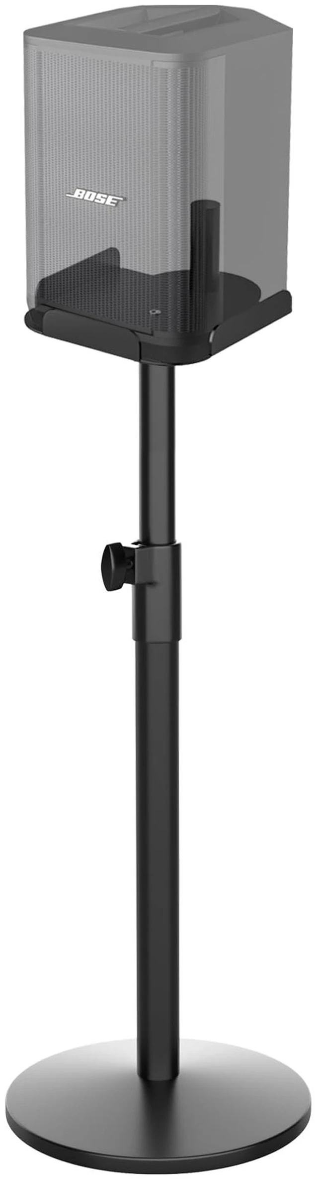 Main image of Heavy Duty Adjustable Speaker Stand for Bose S1 Pro & S1 Pro Plus, 22.6"-36.2" Height, ll-Metal Construction with Anti-Vibration Rubber Base, Floor Standing Mount for Home/Stage/DJ Use