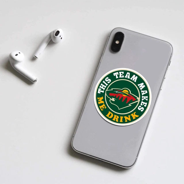 Alt view image 3 of 4 - 25 PCS Minnesota American Wild Hockey Stickers for Water Bottle, Laptop, Bicycle, Computer, Motorcycle, Travel Case, Car Decal Decoration Stickers