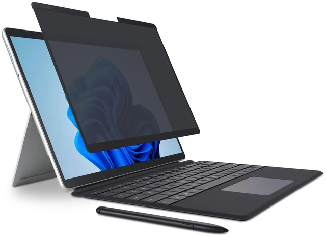 Main image of surface pro 11, 10, X, 9 & 8 magnetic privacy screen, removable privacy filter for 13 inch surface pro, touch screen and surface pen enabled for microsoft laptops (K51700WW)
