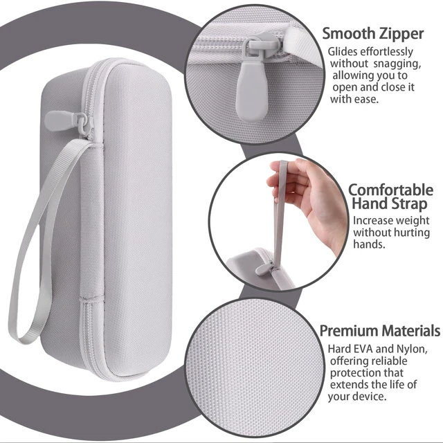 Alt view image 5 of 7 - Hard Case for Anker SoundCore/2/Motion B Outdoor Speaker, White Space For Charging Cable, Soft Lining, Durable Zippered Shell, Mesh Pocket, Hard Protective Bag
