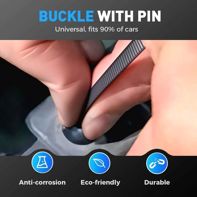 Alt view image 2 of 7 - 2026 New Upgrade Nylon Universal Cable Tie Buckle,Heavy Duty Self-Locking Zip Ties Holder with Pin Button Design, Multipurpose Black Cable Tie Buckle Tool for Car Daily Repair (50)