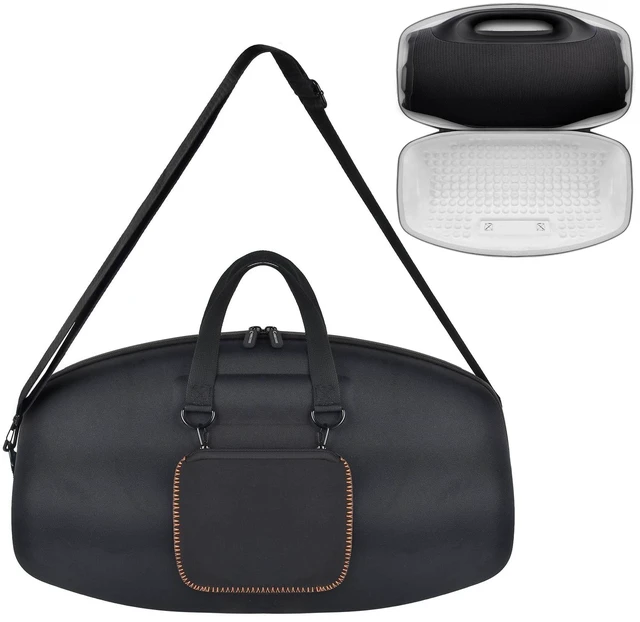 Main image of Carrying Case for JBL Boombox 4, Portable Speaker Travel Bag Hard EVA Shell, Soft Lining, Shoulder Strap, Cable Pouch, Camping, Road Trips, Outdoor Parties, Grey Inside - Case Only