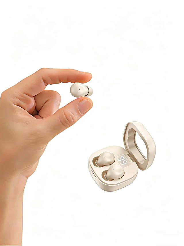 Main image of Ultra small mini earphones Mini Invisible Wireless Earbuds for Small Ear Canals, Low Profile Hidden Sleep Earbuds, IPX5 Waterproof Bluetooth Headphones for Work, Side Sleep & Daily Use (beige)