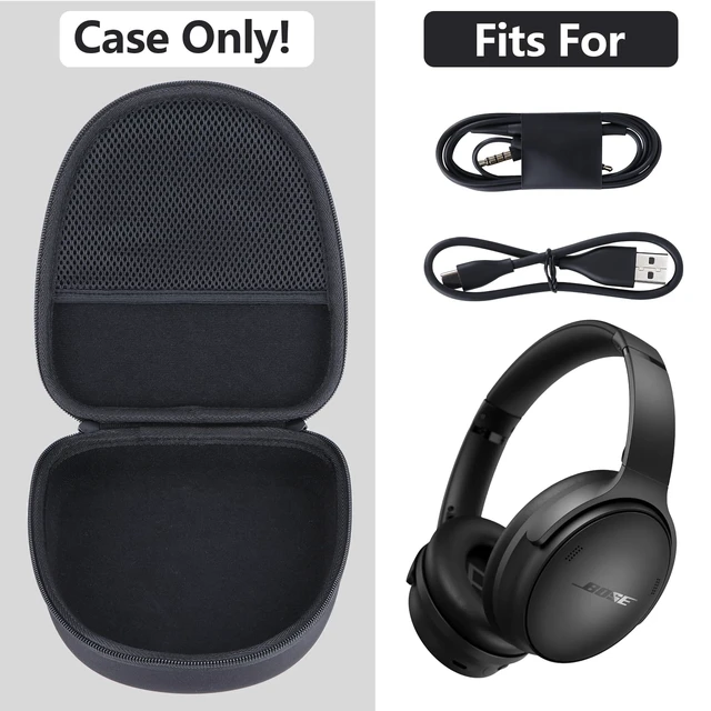Alt view image 3 of 7 - Case for Bose QuietComfort Ultra/2nd Gen/QC45/QC35 Headphones QCSE Noise Cancelling Headphone Case, Hard Shell Shockproof, Portable Storage, Lightweight Travel