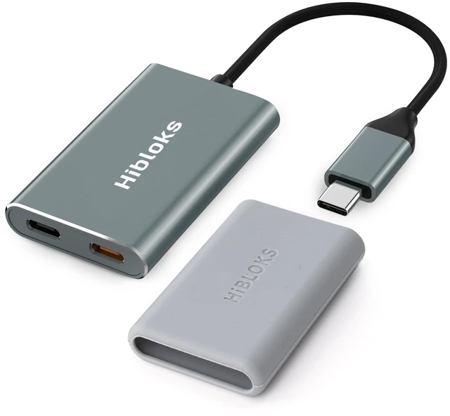 Main image of HiBloks USB-C AR Hub and Charging Adapter for Switch 2 and AR Glasses Charge and Play Adapter with 4K60Hz and 65W Fast Charging for Switch 1&2/Rokid/Xreal/RayNeo/VITURE/iPhone 15&16 &17