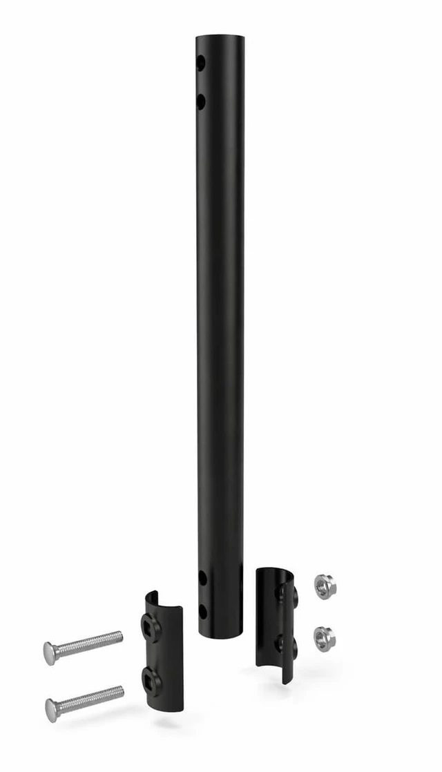 Main image of Extension Pole for Diameter 1.25" J Pole Mount, 1.25 x 16.5, Black Steel Tube Adds 16.5 in to 1.25 in Masts, Corrosion-Resistant Finish and Connection Hardware Included