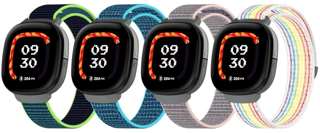 Main image of Nylon Bands Compatible with Google Fitbit Ace LTE (2024) Breathable Hook & Loop Sport Replacement Straps, Soft Adjustable Colorful Wristband