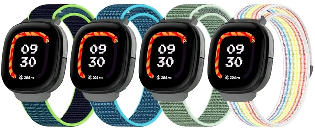 Main image of Nylon Bands Compatible with Google Fitbit Ace LTE (2024) Breathable Hook & Loop Sport Replacement Straps, Soft Adjustable Colorful Wristband