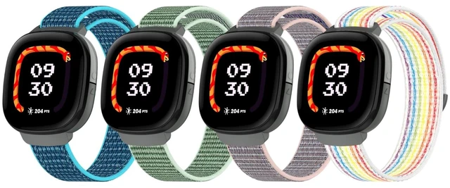 Main image of Nylon Bands Compatible with Google Fitbit Ace LTE (2024) Breathable Hook & Loop Sport Replacement Straps, Soft Adjustable Colorful Wristband