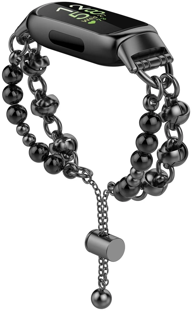 Main image of Beaded Bracelet Compatible with Fitbit Inspire 3 Band/Inspire 2 Band, Fashion Handmade Dressy Jewelry Strap Replacement for Fitbit Inspire 3 Bands for Women Men