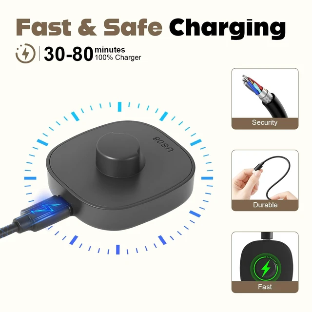 Alt view image 2 of 7 - Compatible with Ring Gen 3 Size 10 Charger, Upgraded Safety Mechanism and USB-C Cable Charger One-Step ChargingDock for Smart Ring (Size 10)