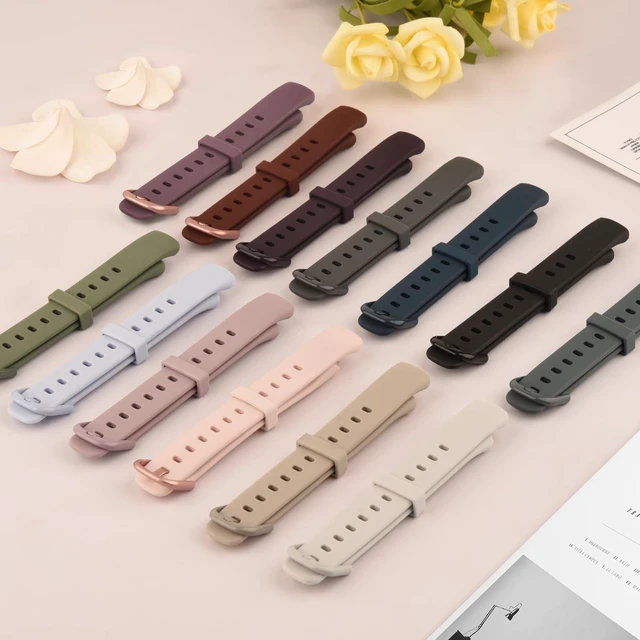 Alt view image 2 of 7 - 6 PACK Sport Bands Compatible with Fitbit Luxe Bands for Women Men, Soft Silicone Waterproof Straps Replacement Wristbands Compatible for Fitbit Luxe Watch Band(6 Pack)