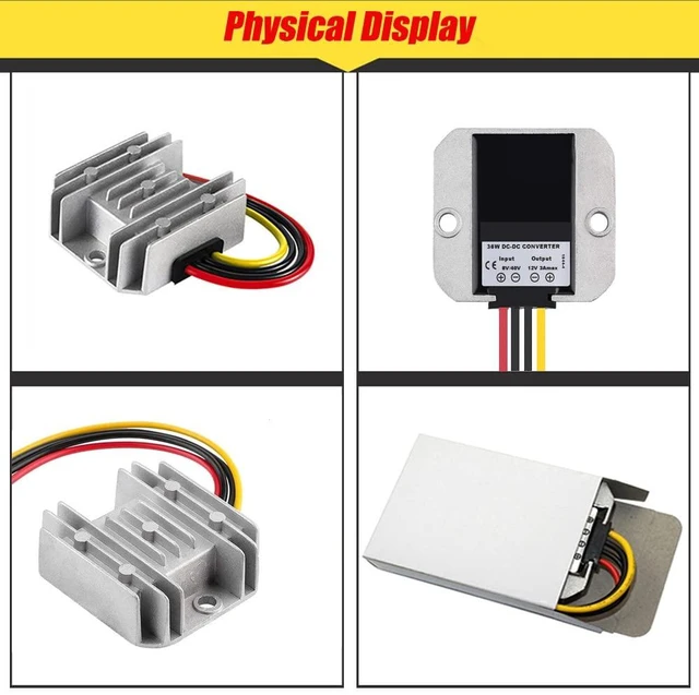 Alt view image 2 of 7 - DC 12V 24V to 5V 10A 50W Converter Step Down Regulator Power Adapter Module Transformer for Car Low Voltage Transformer
