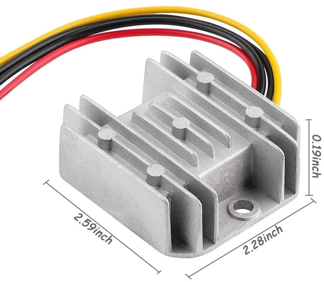 Alt view image 6 of 7 - DC 12V 24V to 5V 10A 50W Converter Step Down Regulator Power Adapter Module Transformer for Car Low Voltage Transformer