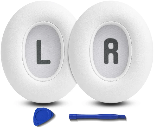 Main image of Replacement Ear Pads for JBL Tune 700BT, 710BT, 720BT, 750BTNC, 760NC, 770NC Headphone, Extra Thick Cushions, Ear Cups Cover, Soft LeatherMemory Foam Headset Earpads (White)