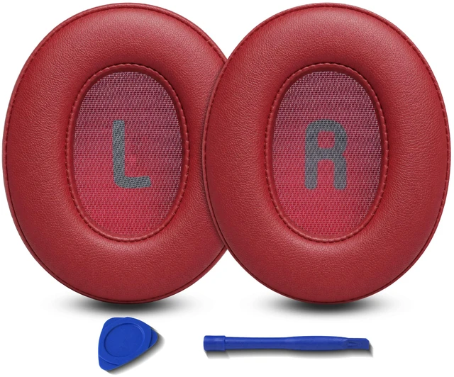 Main image of Replacement Ear Pads for JBL Tune 700BT, 710BT, 720BT, 750BTNC, 760NC, 770NC Headphone, Extra Thick Cushions, Ear Cups Cover, Soft LeatherMemory Foam Headset Earpads (Red)