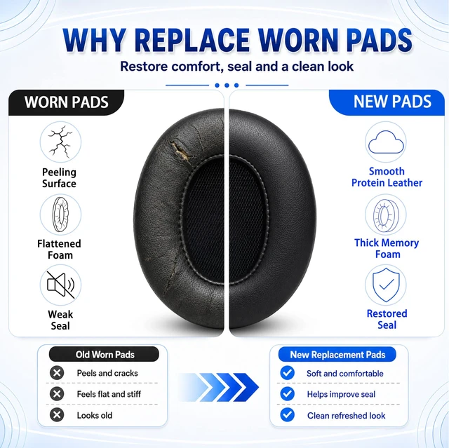 Alt view image 4 of 7 - Replacement Ear Pads for JBL Tune 700BT, 710BT, 720BT, 750BTNC, 760NC, 770NC Headphone, Extra Thick Cushions, Ear Cups Cover, Soft LeatherMemory Foam Headset Earpads (Pink)