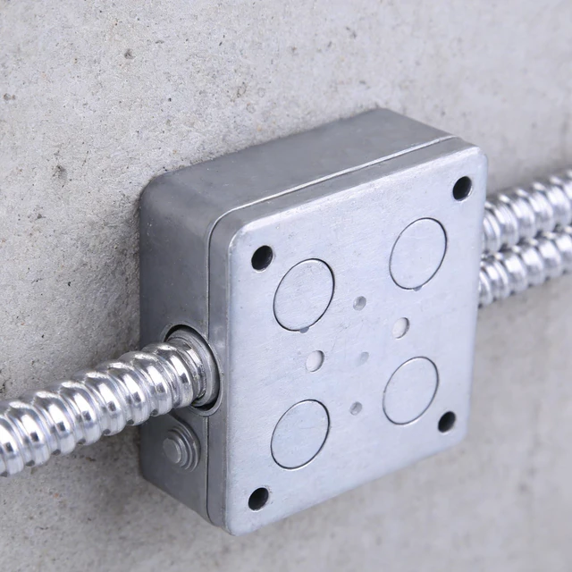 Alt view image 5 of 7 - 1/2 Inch x 50 Ft Flexible Reduced Wall Electrical Conduit, Galvanized Steel Metal Flexible Conduit for Electrical Wiring, Outdoor Cable Management and Greenfield Application