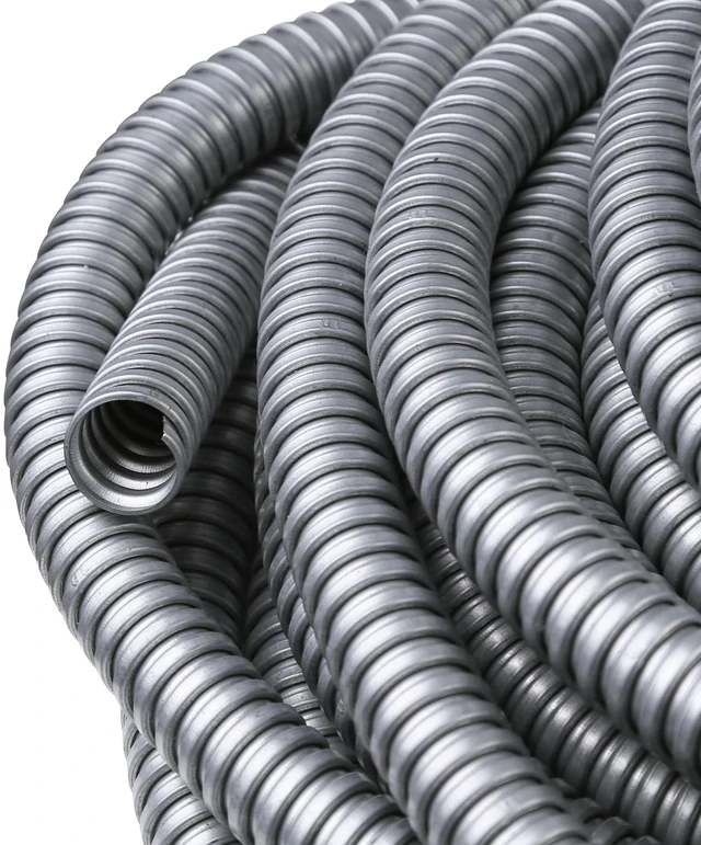 Alt view image 3 of 7 - 1 Inch x 25 Ft Flexible Reduced Wall Electrical Conduit, Galvanized Steel Metal Flexible Conduit for Electrical Wiring, Outdoor Cable Management and Greenfield Application