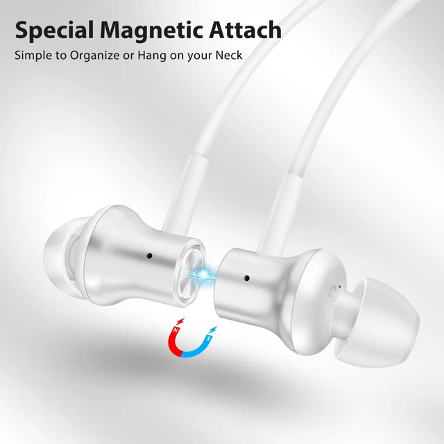 Alt view image 4 of 7 - USB C Earbuds for Samsung S26FE S25 Type C Headphone with Mic Silver USB C In Ear Magnetic Headphone Stereo Remote Control Corded Type C Earphones for iPhone 18 Pro Galaxy S26 S25 for iPad Pro