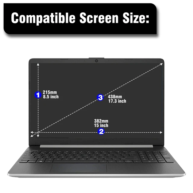 Alt view image 2 of 7 - 3-Pack 17.3 inch Anti Glare Laptop Screen Protector for HP Dell Lenovo Samsung Acer LG etc 17.3 inch 16:9 Aspect Ratio Laptop,Anti Glare Anti Fingerprint Filter