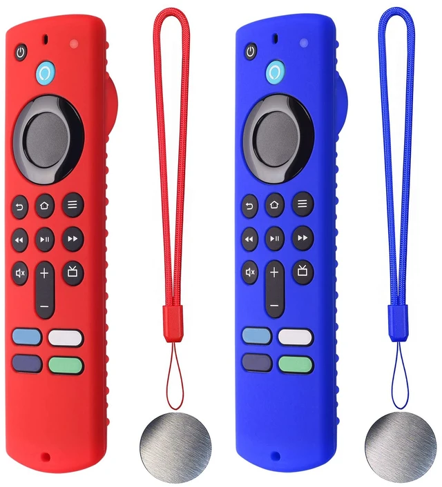 Main image of Silicone Remote Cover for Fire TV Stick 3rd Gen 2021 /Fire TV Stick 4k Max Silicone Case Anti-Slip Silicone Protective Case Silicone Sleeve with Magnetic tech(Red+Blue)