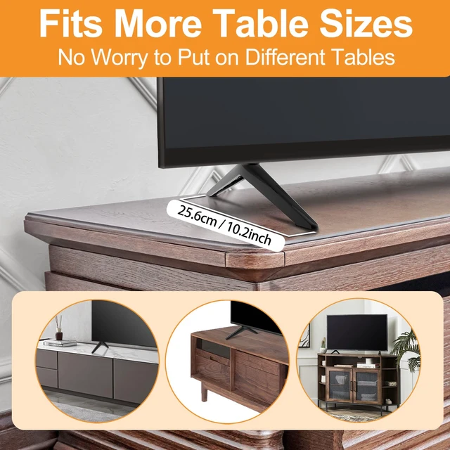 Alt view image 6 of 7 - Base Stand Compatible with Onn Roku TV, Only for Onn Roku TV Models Listed, 100005395 100068372 100018254 100012586 with Screws and Instruction, Please Check Before Purchase