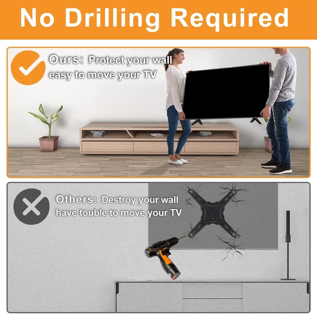 Alt view image 4 of 7 - Base Stand Compatible with Onn Roku TV, Only for Onn Roku TV Models Listed, 100005395 100068372 100018254 100012586 with Screws and Instruction, Please Check Before Purchase