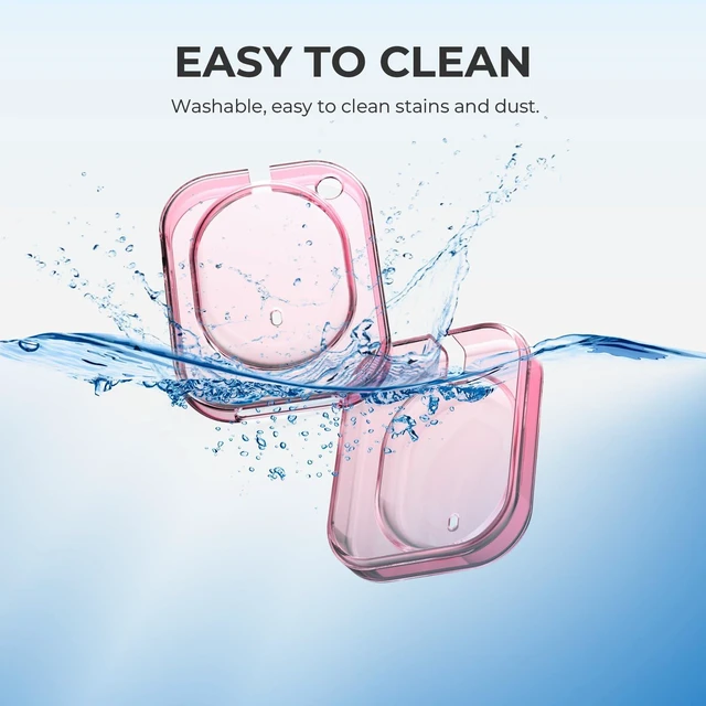 Alt view image 6 of 7 - Shell Case for Nothing Headphone(a) 2026 Headphone (Clear Pink) TPU Protective Cover,Ultra-Thin Anti-Scratch Drop-Proof Shockproof Headphone Case