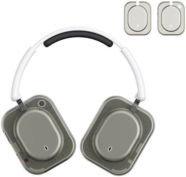 Main image of Shell Case for Nothing Headphone(a) 2026 Headphone (Clear Grey) TPU Protective Cover,Ultra-Thin Anti-Scratch Drop-Proof Shockproof Headphone Case