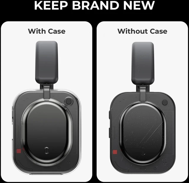 Alt view image 3 of 7 - Shell Case for Nothing Headphone(a) 2026 Headphone (Clear) TPU Protective Cover,Ultra-Thin Anti-Scratch Drop-Proof Shockproof Headphone Case