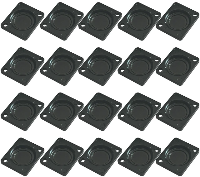 Main image of 20PCS D-Series Panel-Mount Metal Blank Plate Black D-Size Flange,Sturdy Zinc Alloy,For Professional AV & Video Equipment