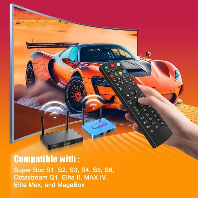 Alt view image 2 of 6 - Remote Control for superbox S1, S2, S3, S4, S5, S6, S7, Octastream Q1, Elite II, MAX IV, Elite Max, Prime, Ultra