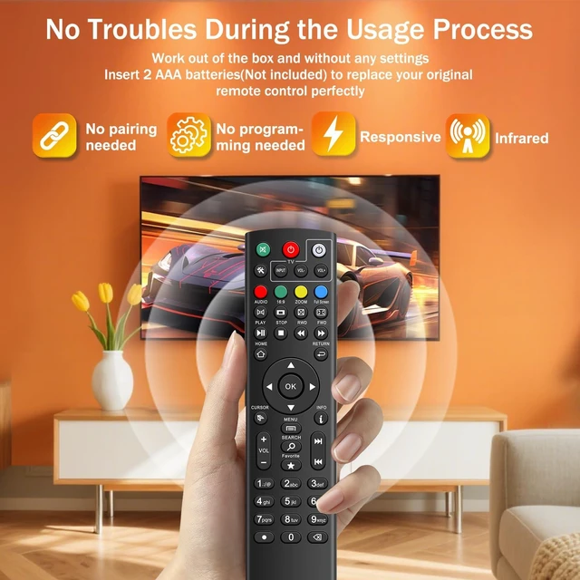 Alt view image 3 of 6 - Remote Control for superbox S1, S2, S3, S4, S5, S6, S7, Octastream Q1, Elite II, MAX IV, Elite Max, Prime, Ultra