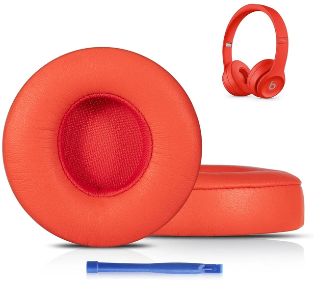 Main image of Updated Thickened Solo Wireless 2/3 Replacement Ear Pads,earpads for Beats Solo 2/3 Wireless Headphone (red)