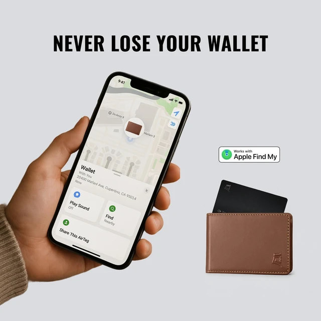 Alt view image 2 of 7 - Trackable Tracker Card, Compatible with Apple Find My App Long Lasting Battery (5 Months), Wireless Charging, Ultra-Slim Design, Audible Ping Alerts, Durable & Water-Resistant