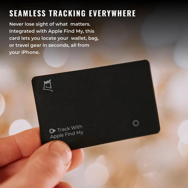 Alt view image 3 of 7 - Trackable Tracker Card, Compatible with Apple Find My App Long Lasting Battery (5 Months), Wireless Charging, Ultra-Slim Design, Audible Ping Alerts, Durable & Water-Resistant