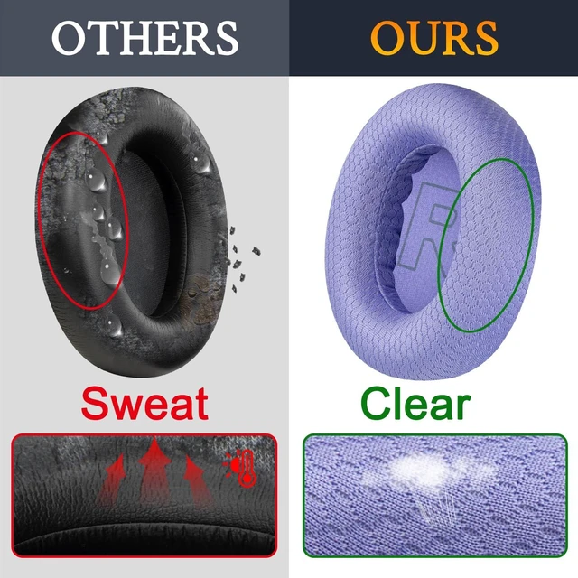 Alt view image 4 of 6 - Mesh Earpads for Arctis Nova Pro Wired, Nova 7/5/4/3/1 - Lavender (Not Fit Nova Pro Wireless), for Arctis Nova Pro Wired, Nova (1/1X/1P/3/3P/3X/4/4P/4X/5/5P/5X/7/7X/7P) Headphones