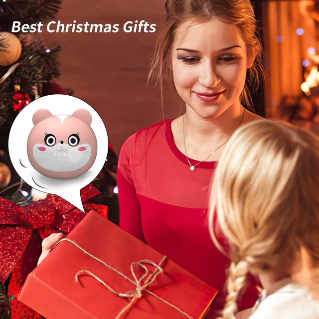 Alt view image 2 of 7 - Bluetooth Earbuds Pink Wireless Earbud for Kids 36H Playtime IPX5 Waterproof Noise Reduction Cordless Girls Headphones USB-C LED Display Cartoon Kids Earphones
