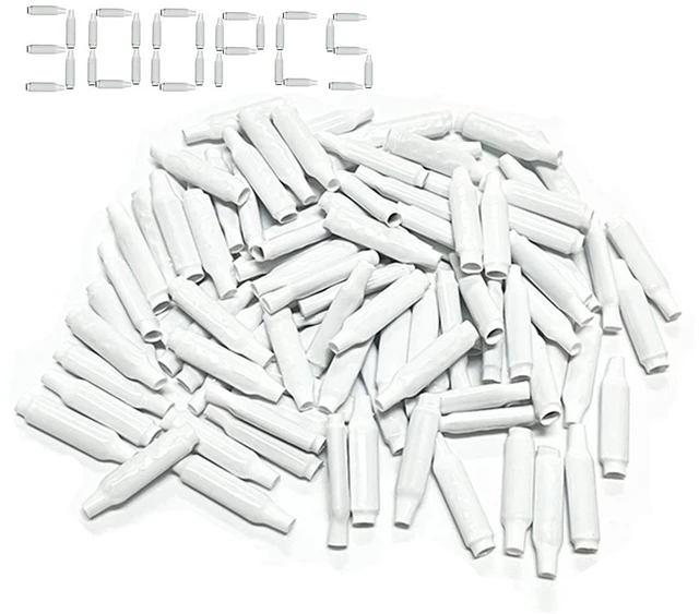 Main image of Low Voltage Wire Connectors, Dry B-Connectors Wire SplicesWire Crimp Bean Type Splice for Low Voltage, White (300 PCS)